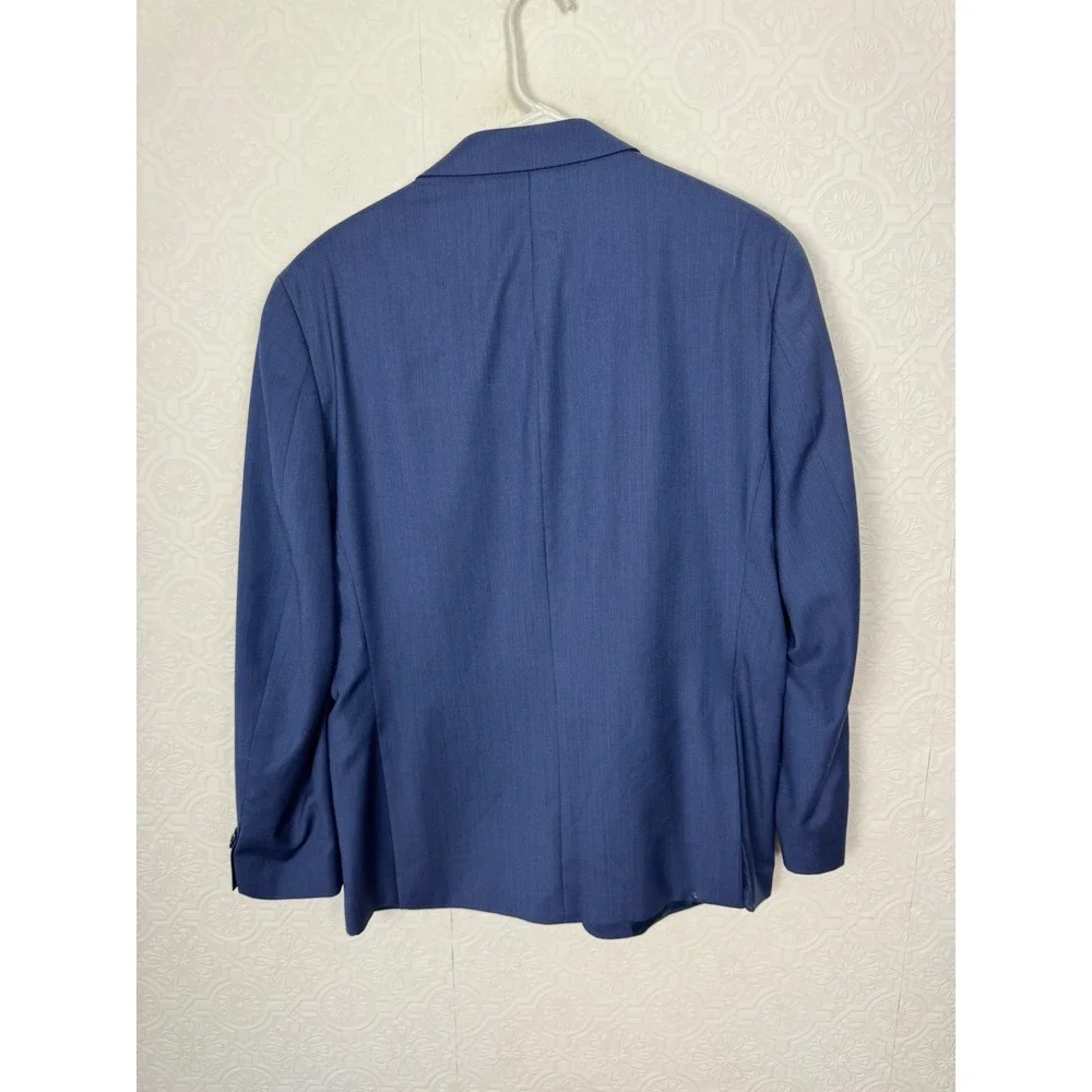 Michael Kors Mens Blue Wool Blend 2 Button Blazer‎ Sport Coat Jacket 40R 40 R